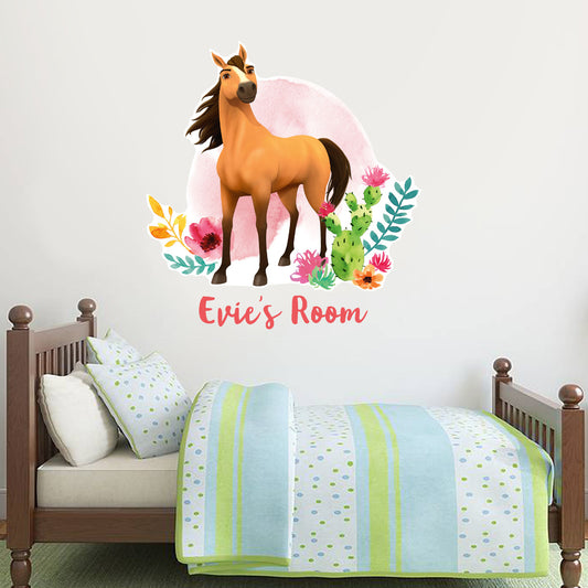 Spirit Riding Free Spirit Personalised Wall Sticker