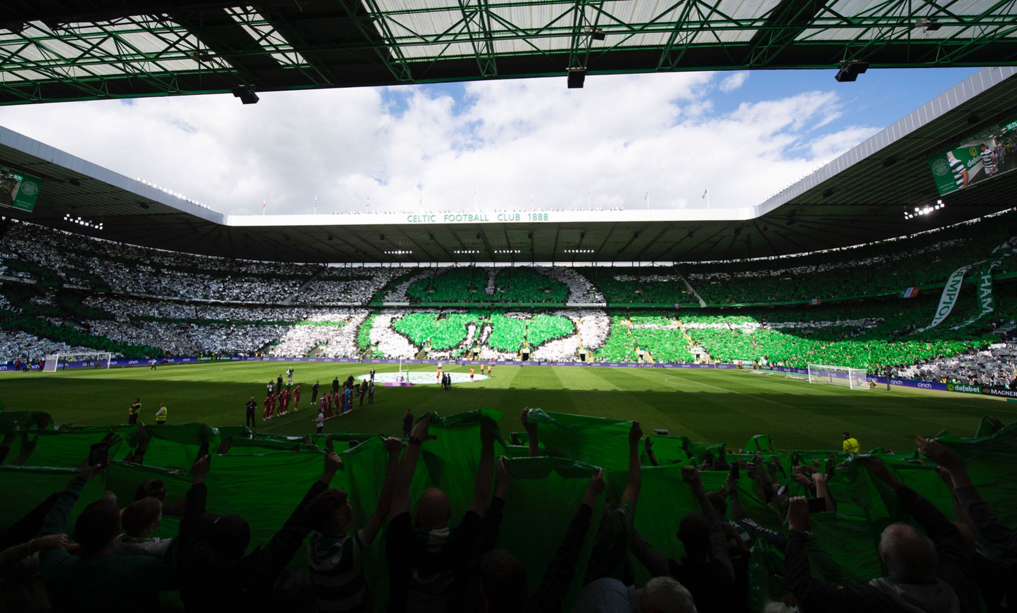 Celtic FC Wall Mural - Inside Stadium Flag Day Full Wall Mural