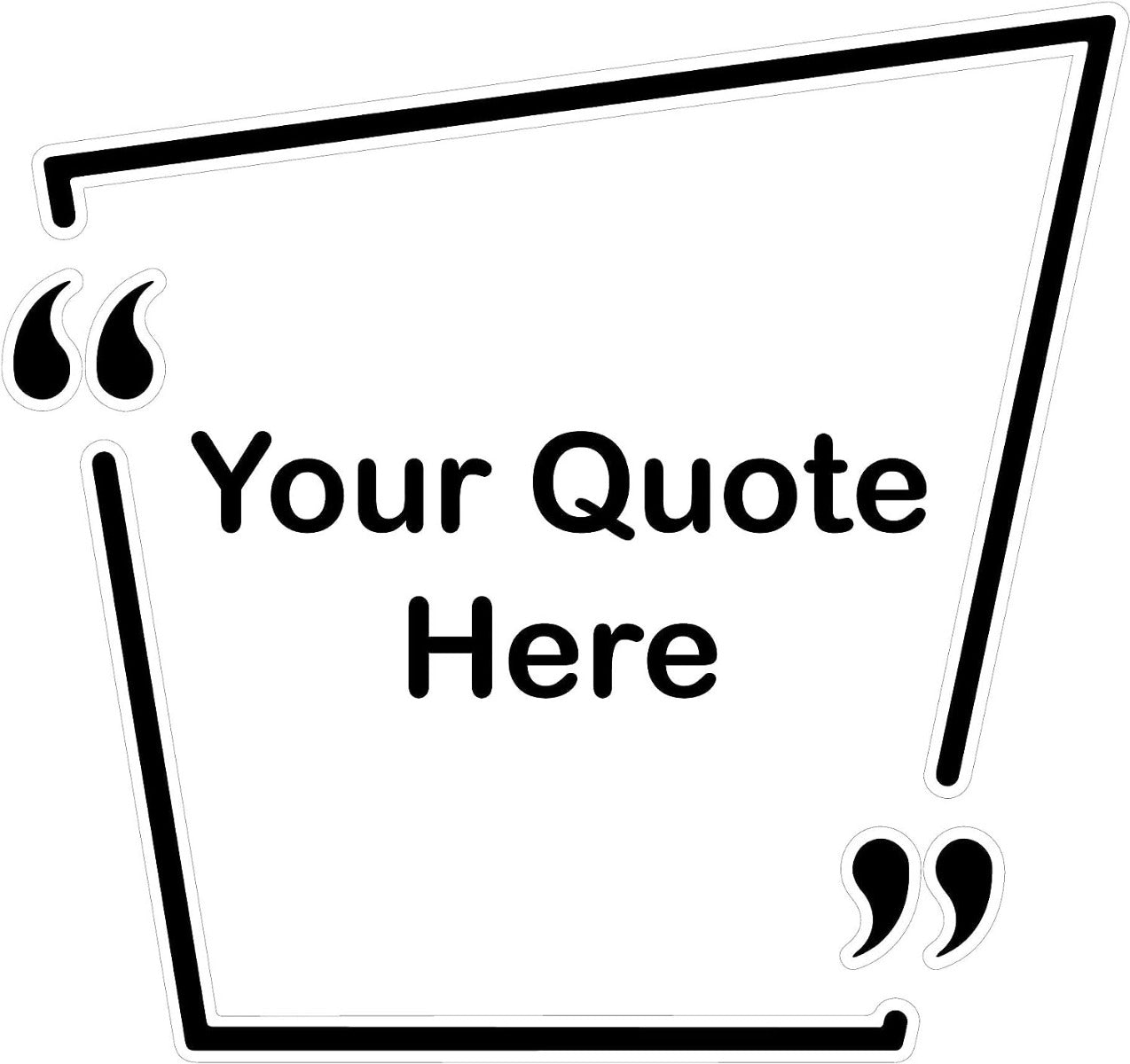 Personalised Quote Speech Bubble Wall Sticker
