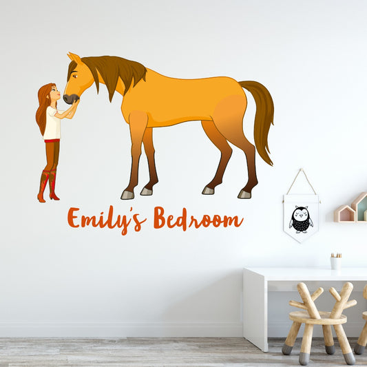 Spirit Riding Free Lucky Spirit Personalised Wall Sticker
