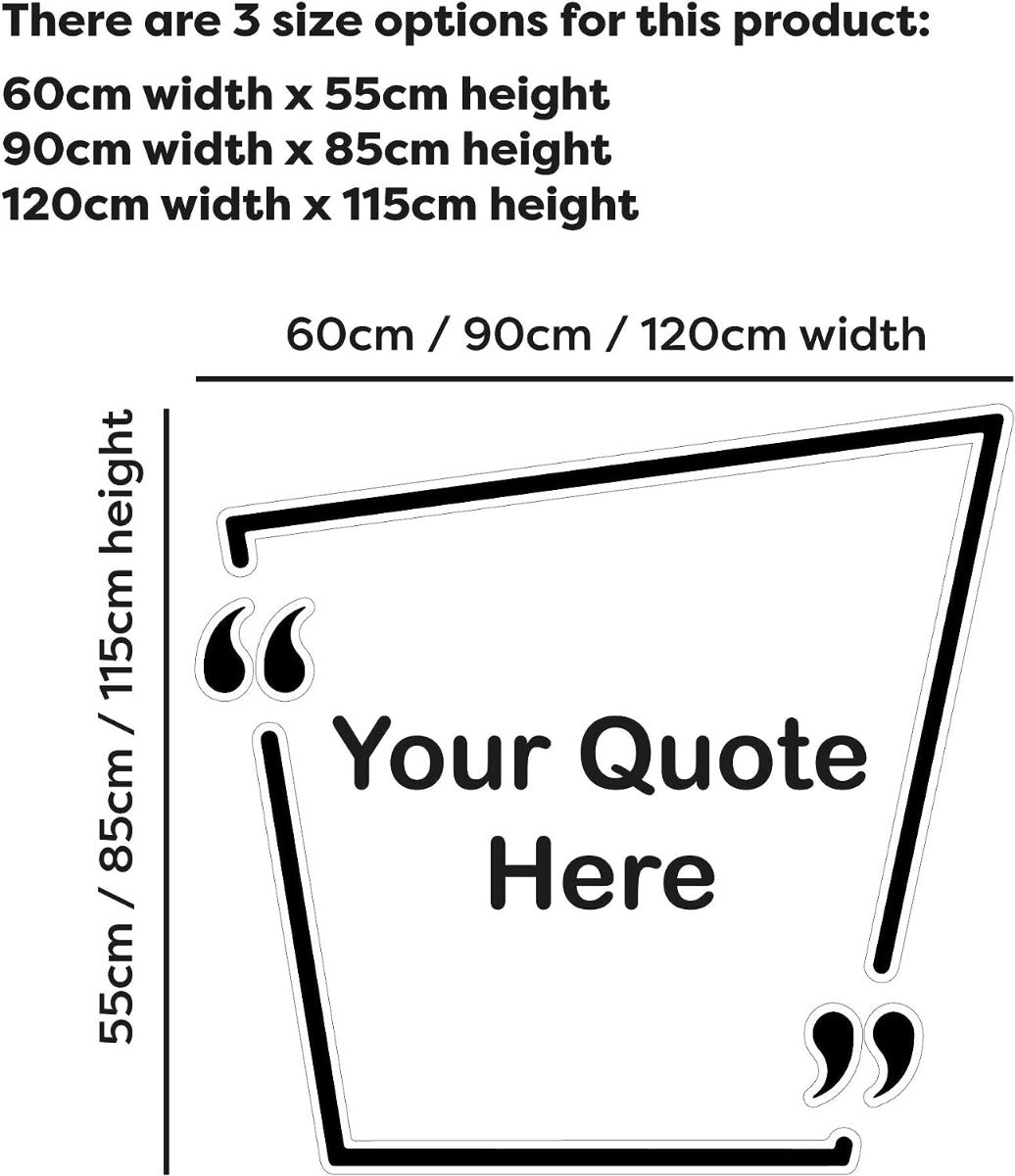 Personalised Quote Speech Bubble Wall Sticker