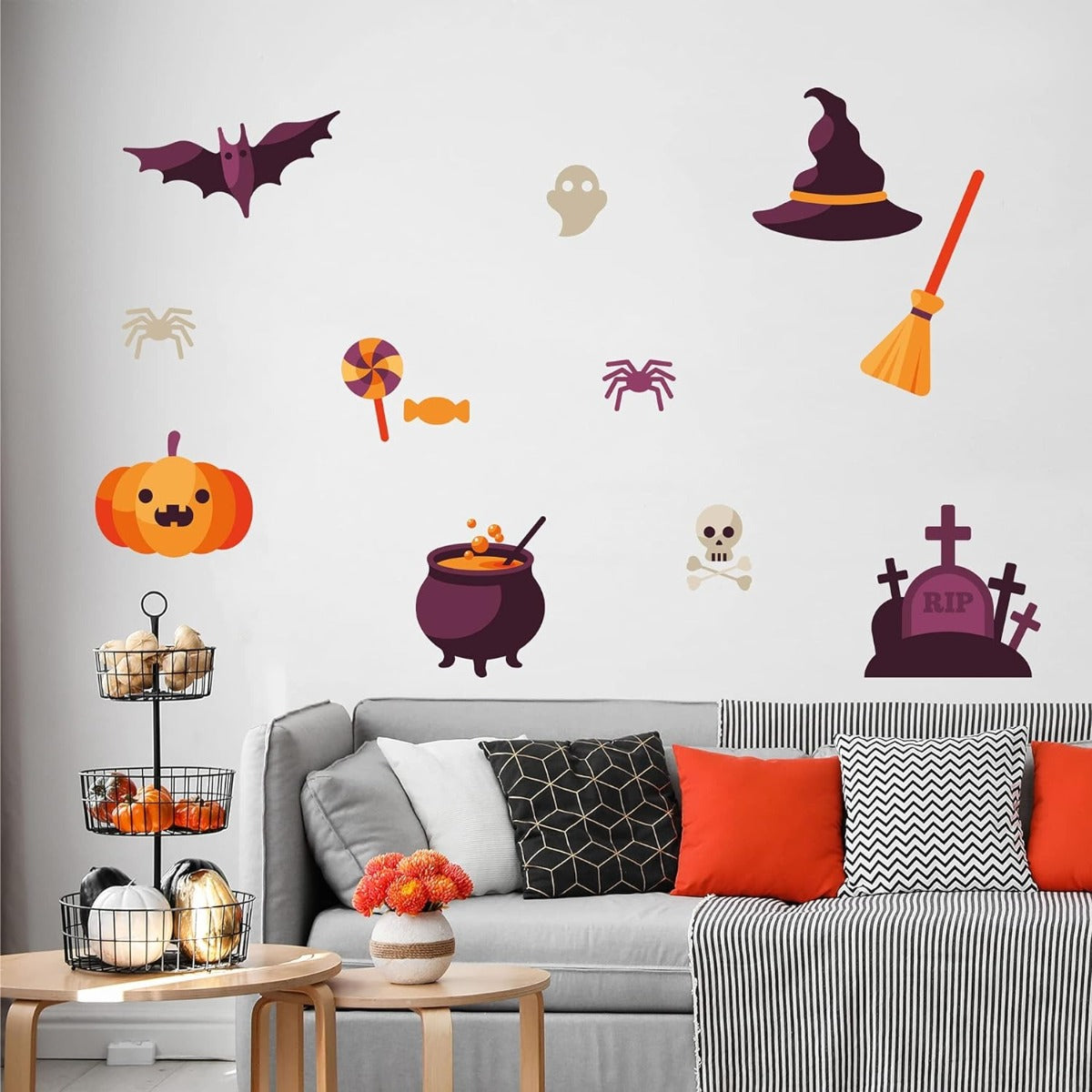 Halloween Wall Sticker - Icons Wall Sticker Set