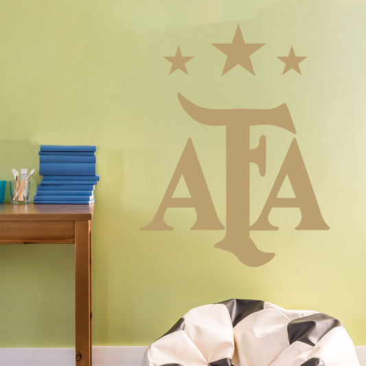 Argentina Football - AFA Logo in Gold Wall Sticker