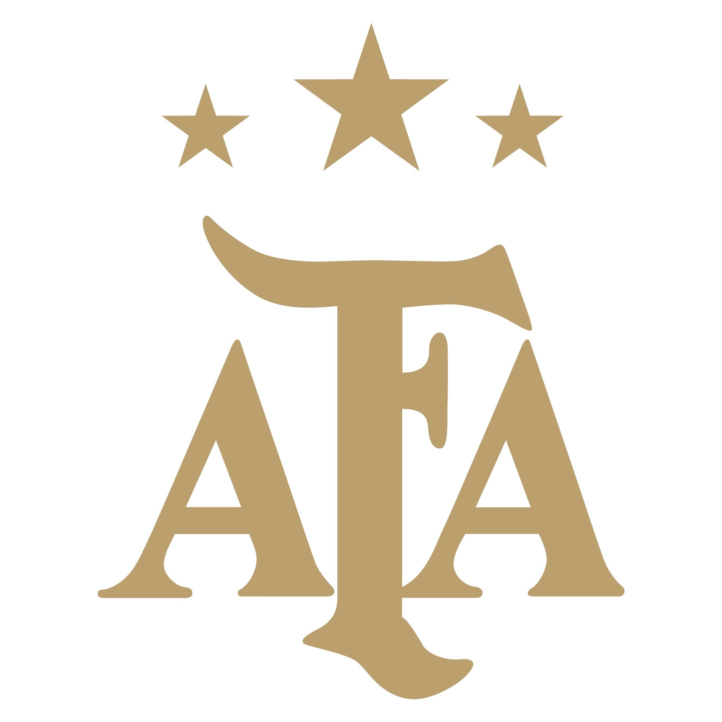 Argentina Football - AFA Logo in Gold Wall Sticker