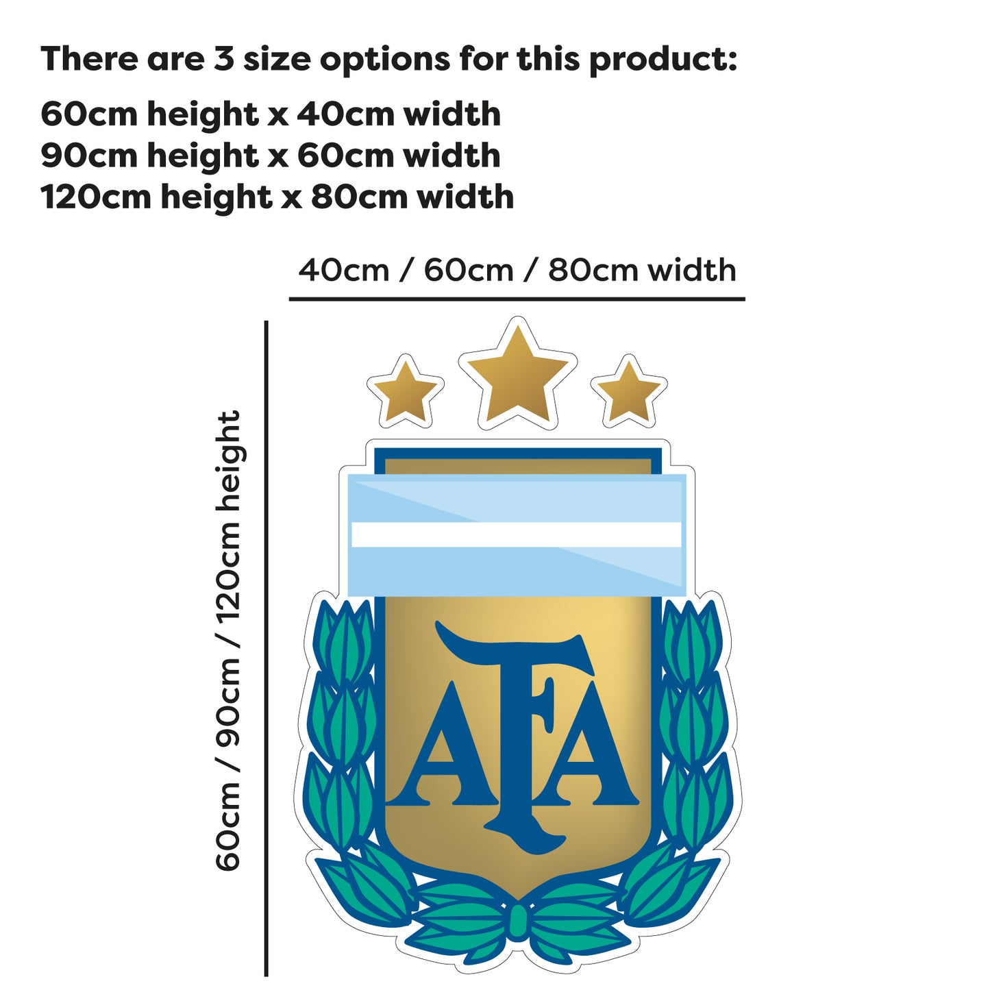 Argentina Football - AFA Crest Wall Sticker
