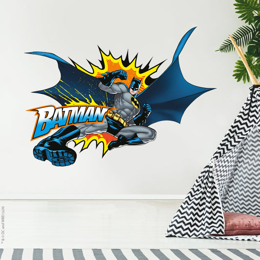 Batman™ Wall Sticker - Comic Pop Splatter Wall Decal DC Superhero Art