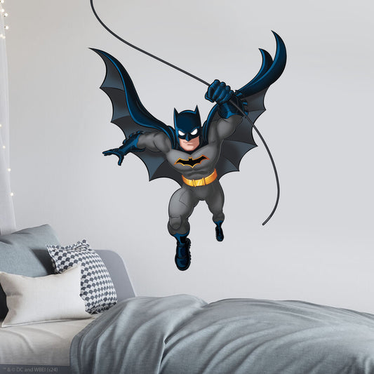 Batman™ Wall Sticker - Batman Swinging In Wall Decal DC Superhero Art