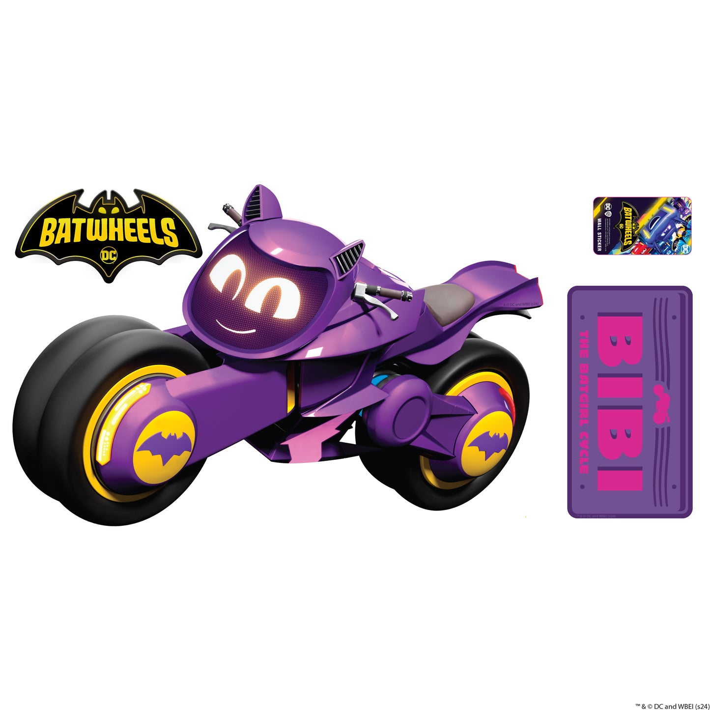 Batwheels™ Wall Sticker - Bibi Decal DC Superhero Art