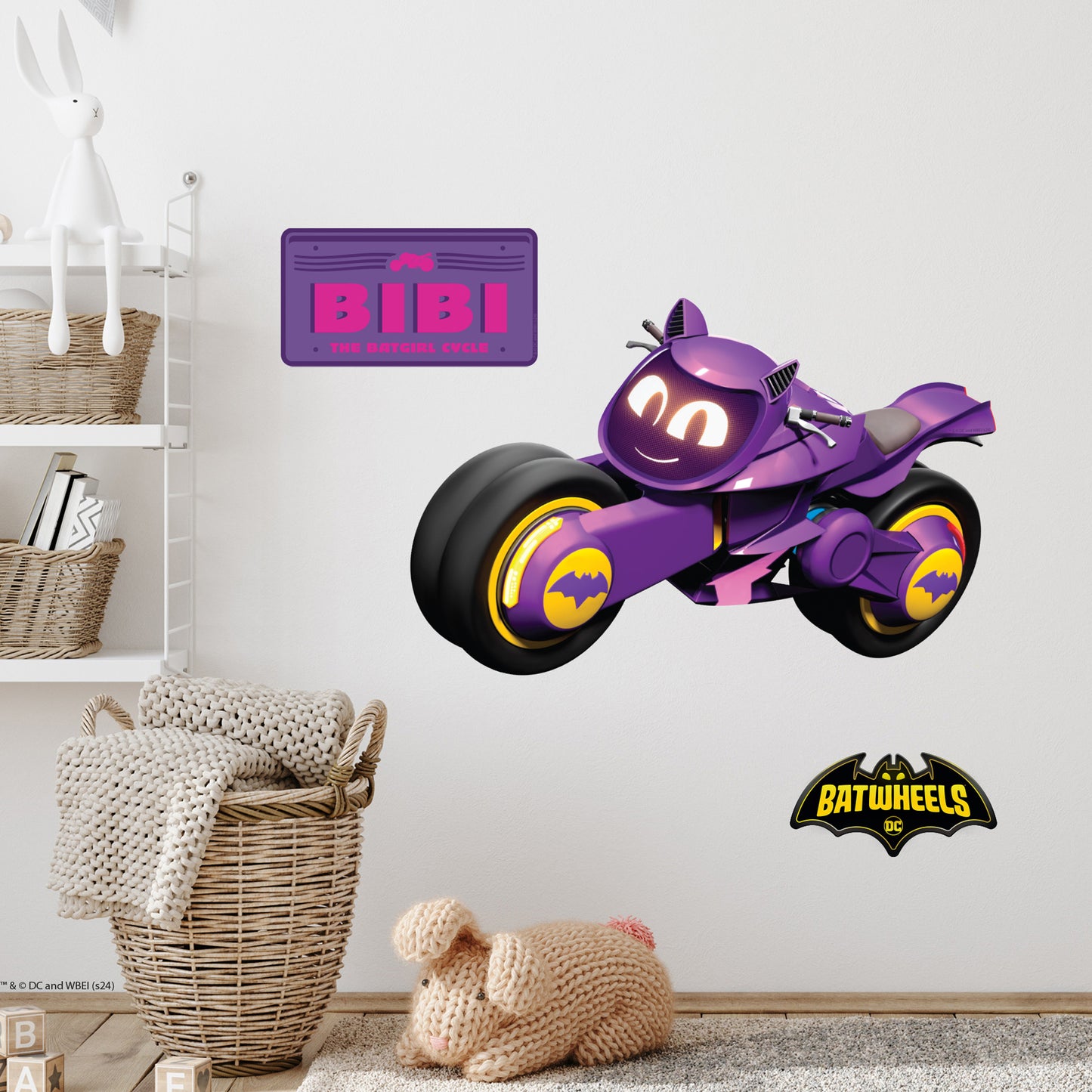 Batwheels™ Wall Sticker - Bibi Decal DC Superhero Art