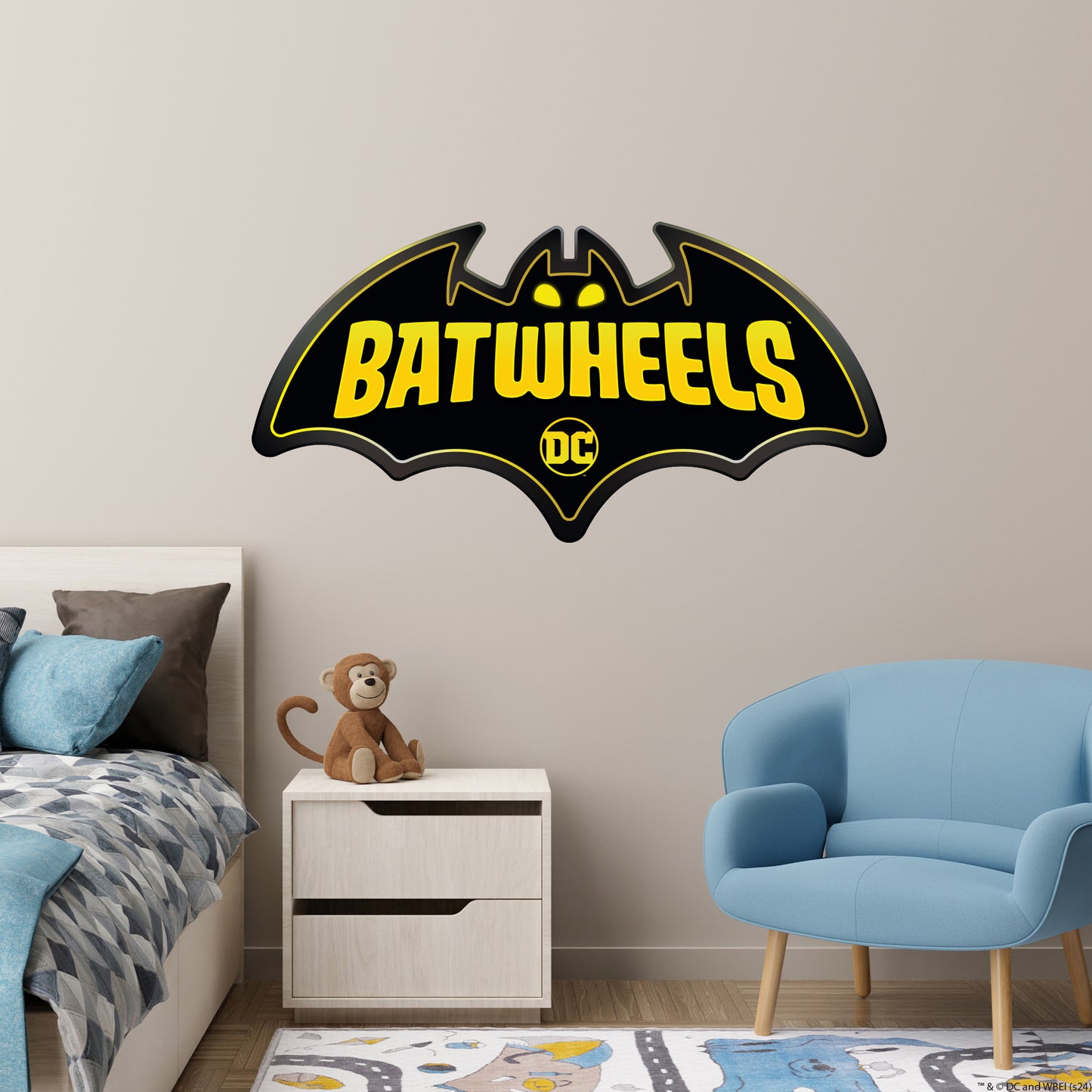 Batwheels™ Wall Sticker - Batwheels Logo Decal DC Superhero Art