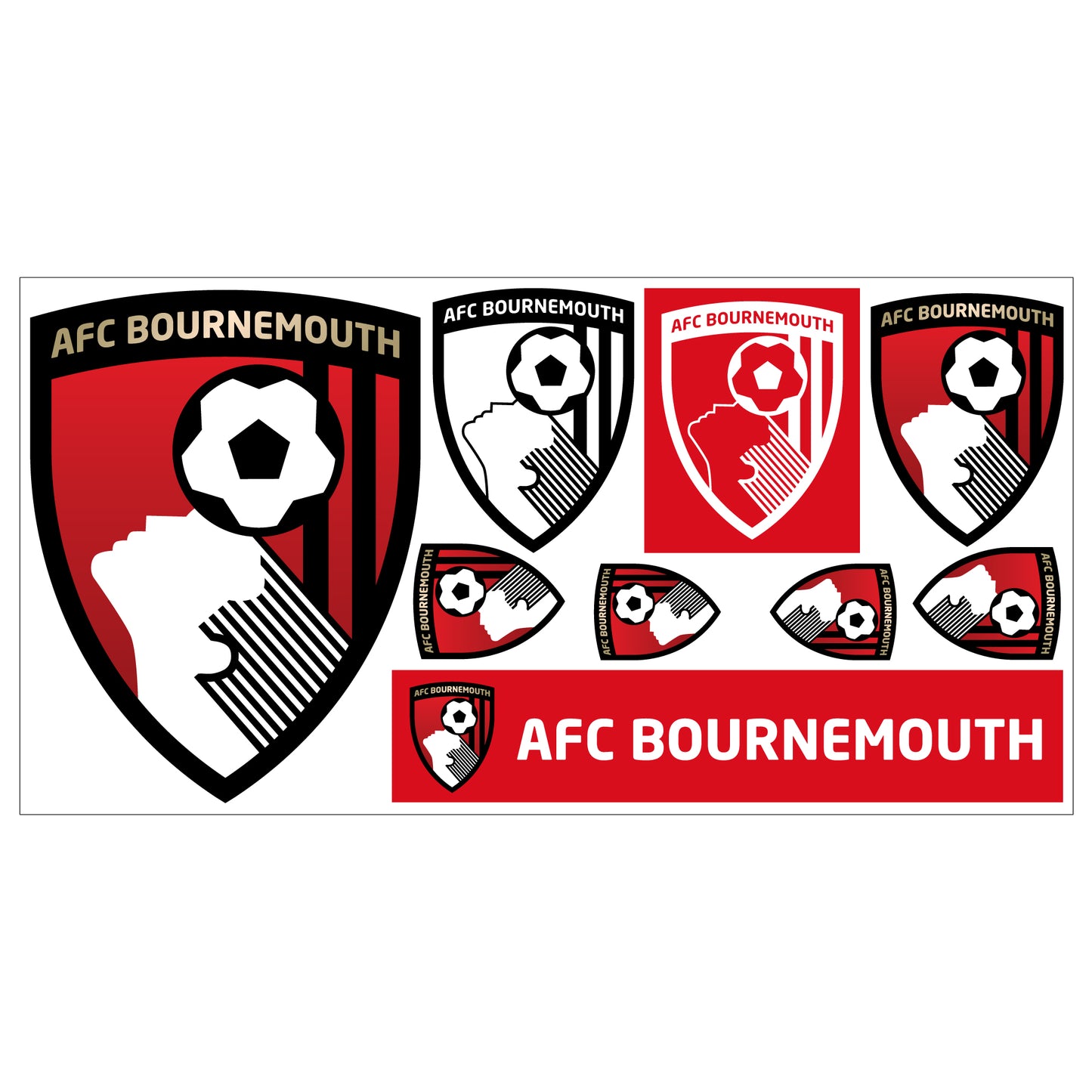 Bournemouth Football Club - Decal Sticker Set