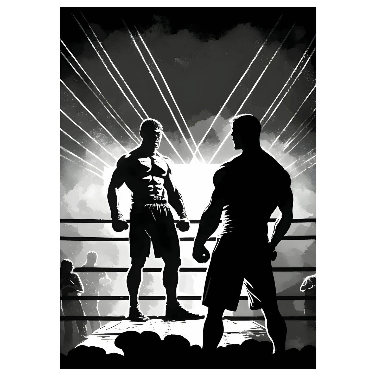Boxing Print - Stand Off Poster Wall Art