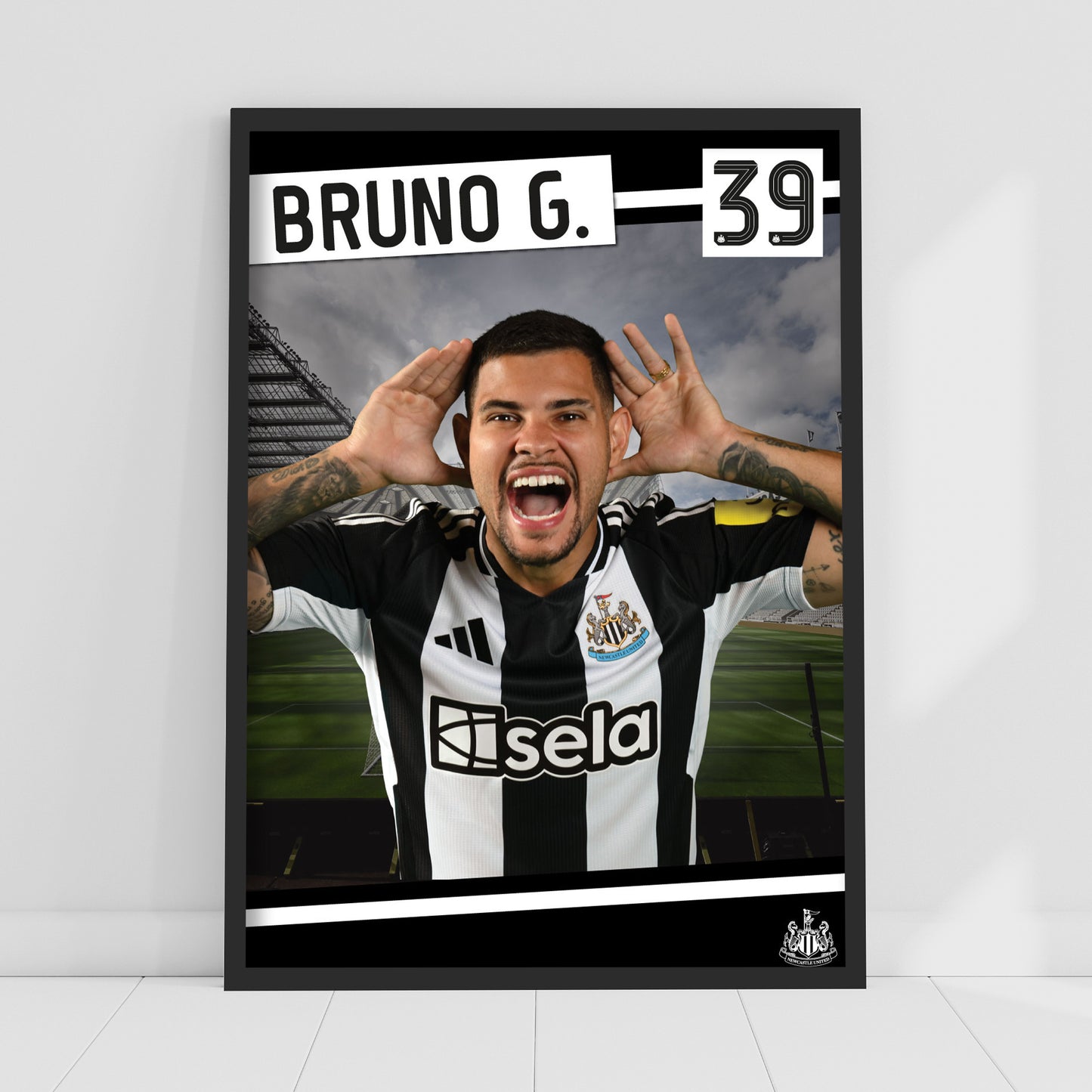 Newcastle United FC Print - Bruno G. Poster Football Wall Art