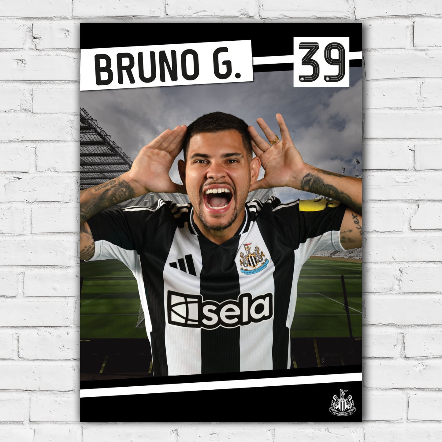 Newcastle United FC Print - Bruno G. Poster Football Wall Art