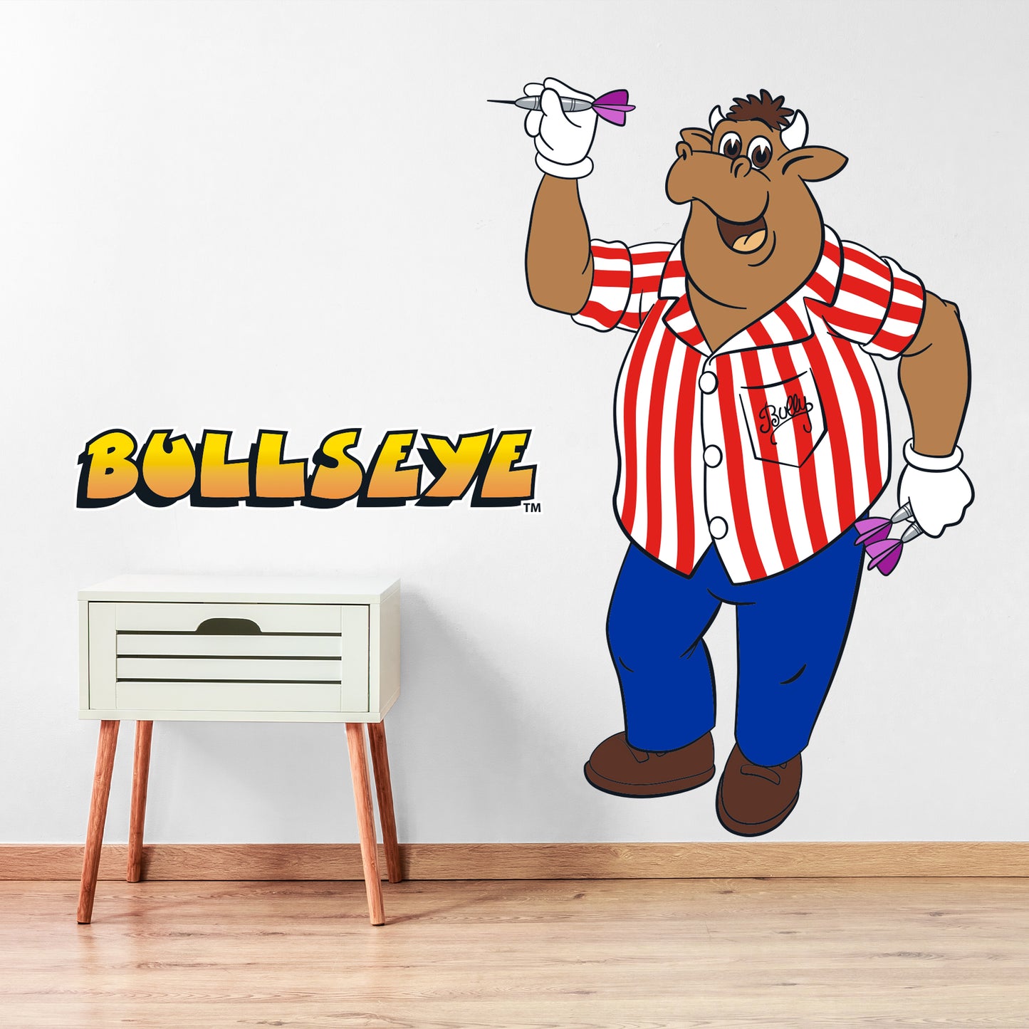 Bullseye Wall Sticker - Bully Throwing Dart Wall Sticker