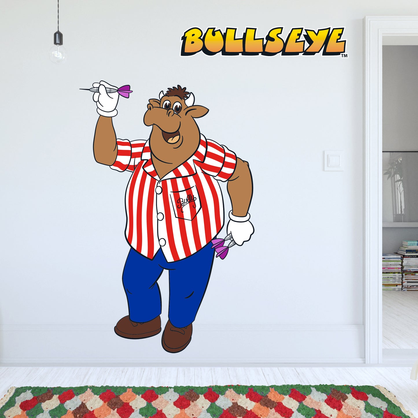 Bullseye Wall Sticker - Bully Throwing Dart Wall Sticker