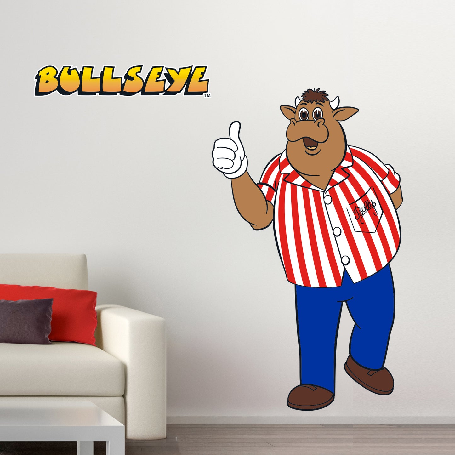 Bullseye Wall Sticker - Bully Thumbs Up Wall Sticker