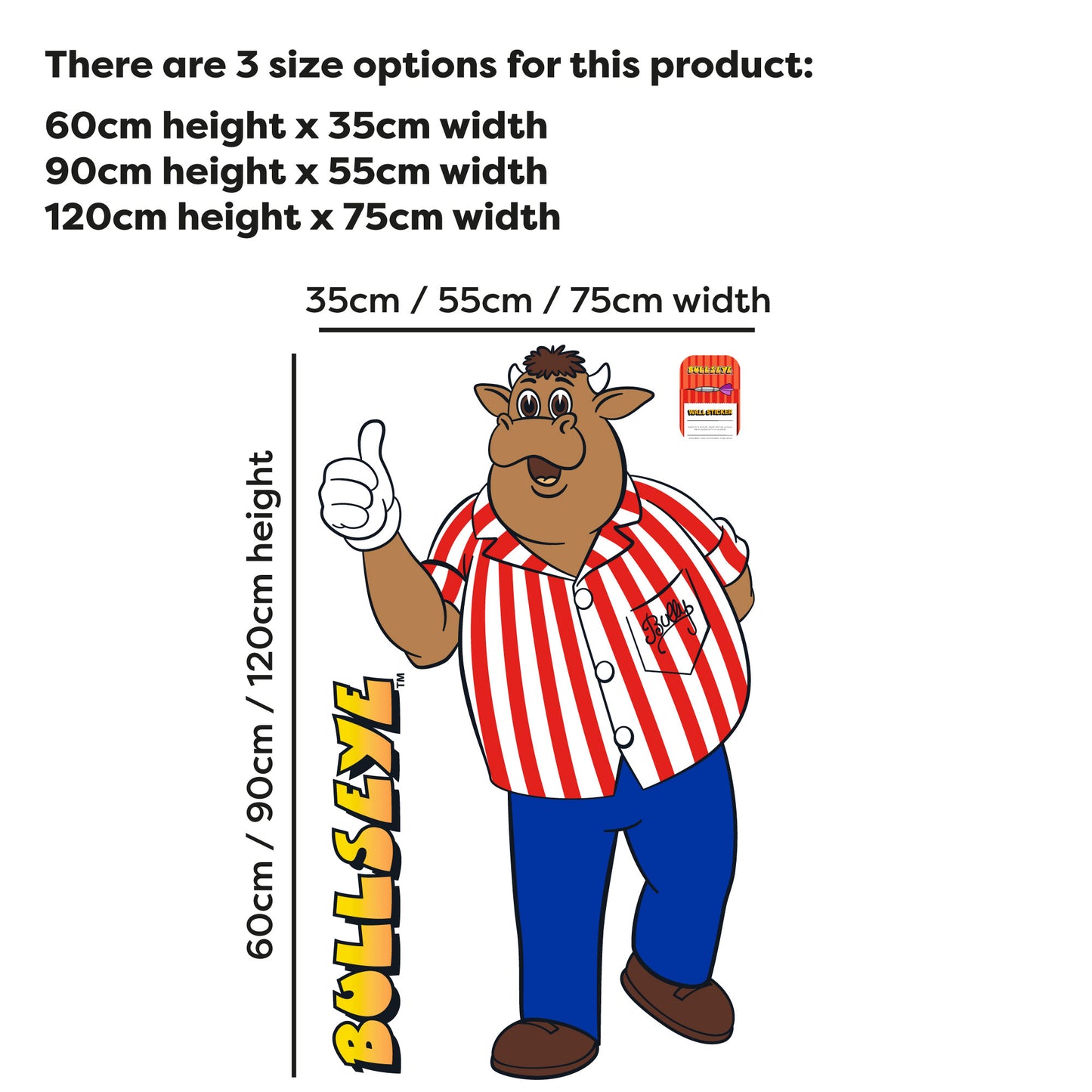 Bullseye Wall Sticker - Bully Thumbs Up Wall Sticker