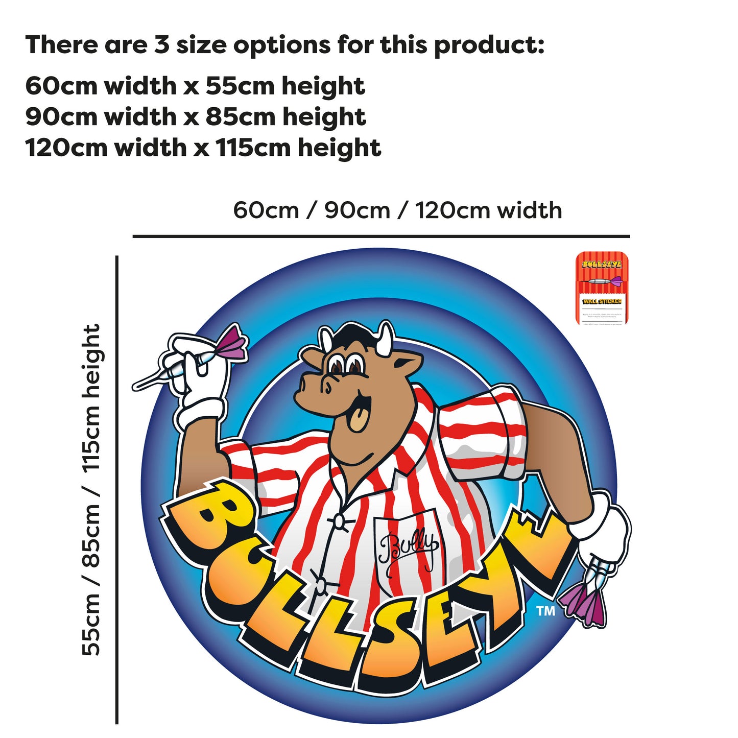 Bullseye Wall Sticker - Bullseye Logo Wall Sticker