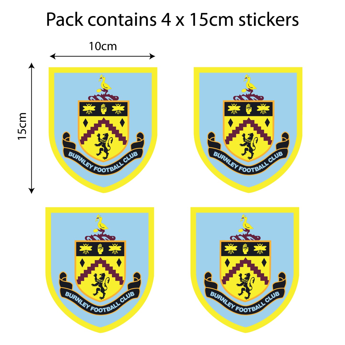 Burnley Football Club - Car Sticker Pack