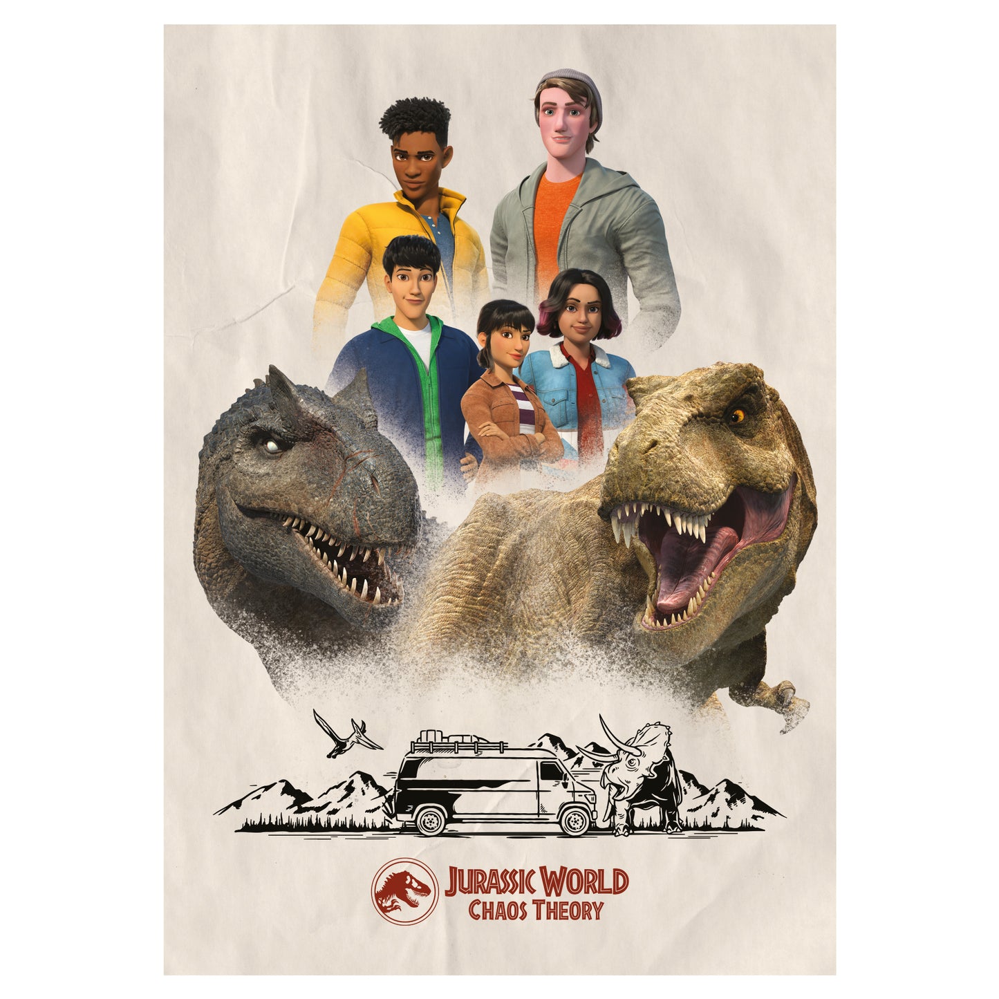 Jurassic Chaos Theory Print - Group Collage Wall Art