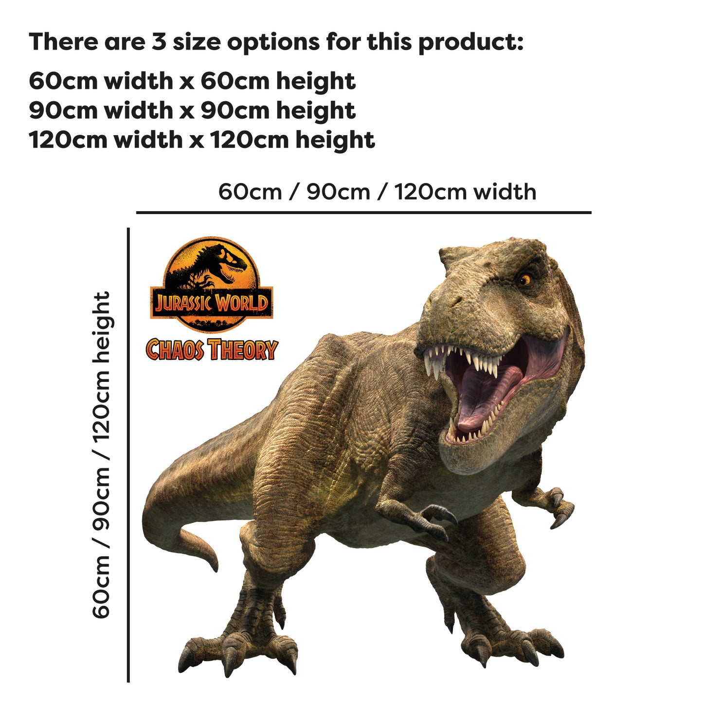 Jurassic Chaos Theory Wall Sticker - T-Rex Wall Art
