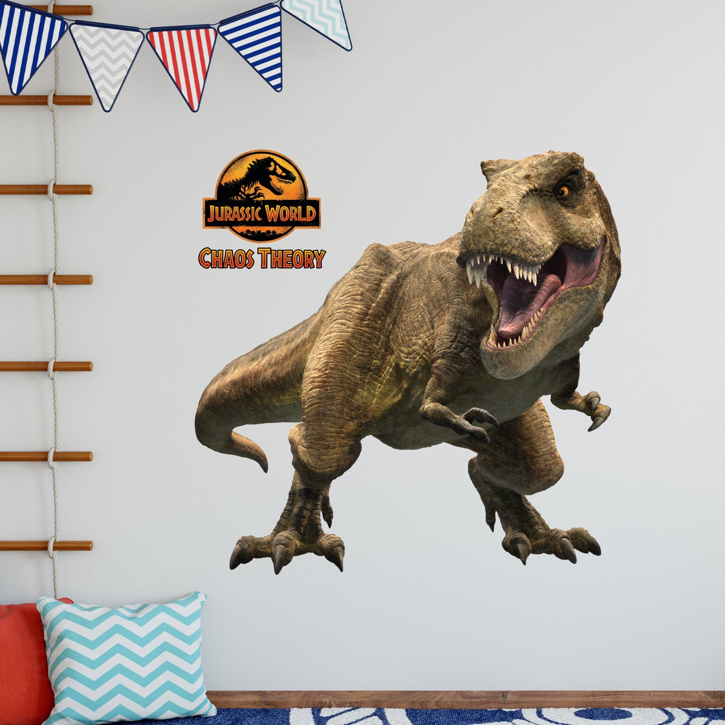 Jurassic Chaos Theory Wall Sticker - T-Rex Wall Art