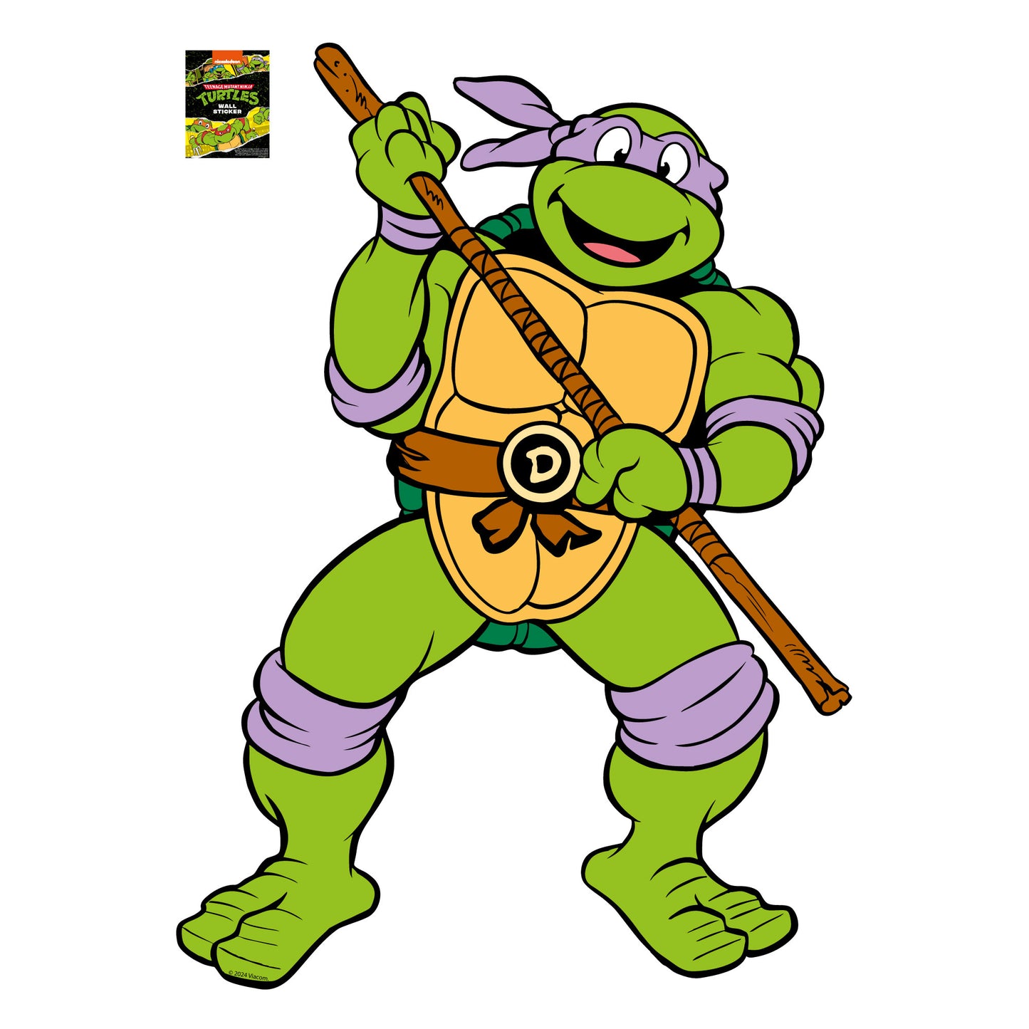 Teenage Mutant Ninja Turtles Wall Sticker - Donnie Character Decal TMNT Art