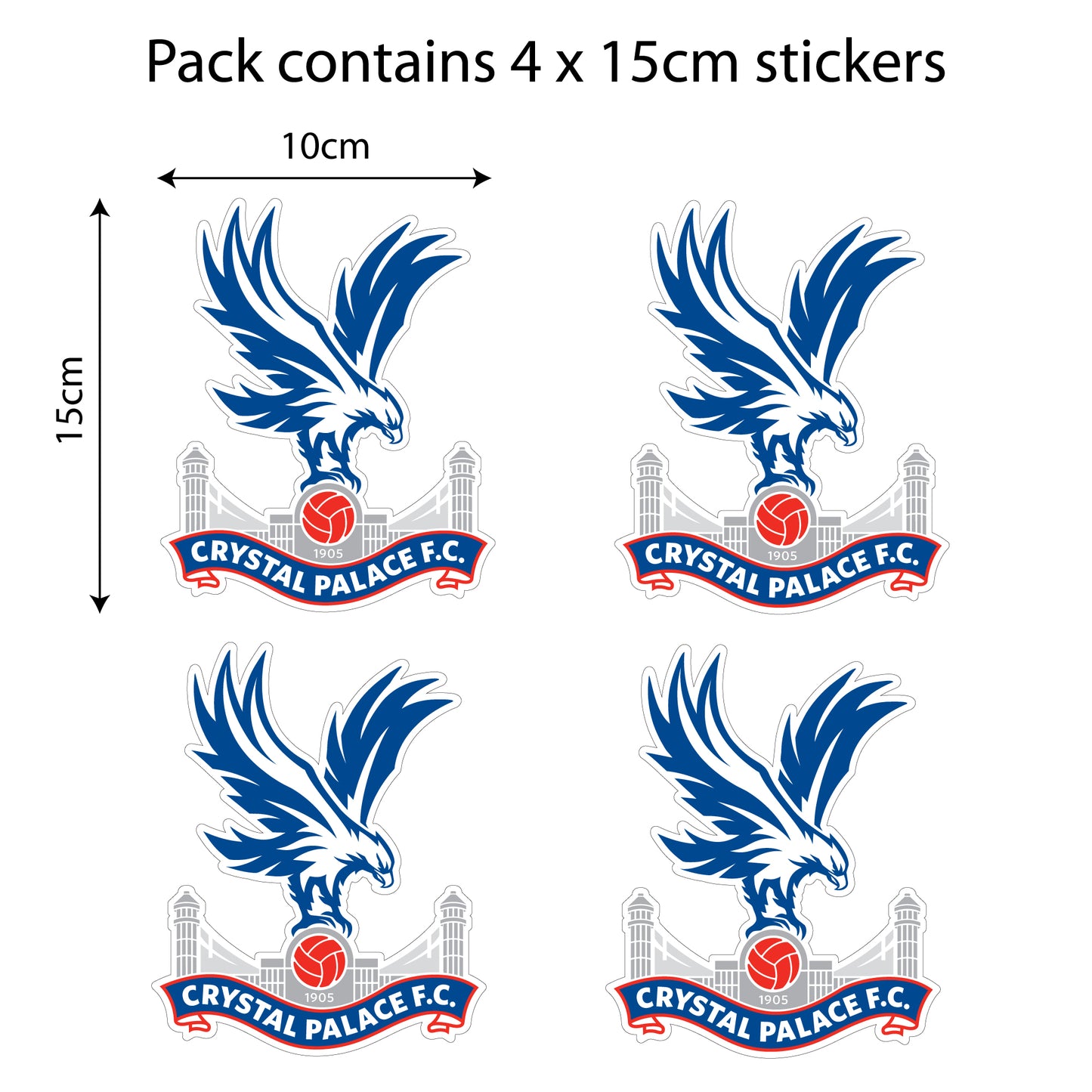 Crystal Palace Football Club - Car Sticker Pack