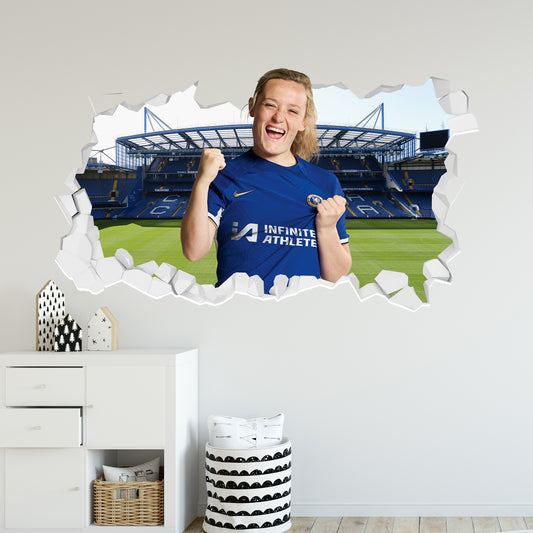 Chelsea Football Club - Erin Cuthbert 23/24 Broken Wall Sticker