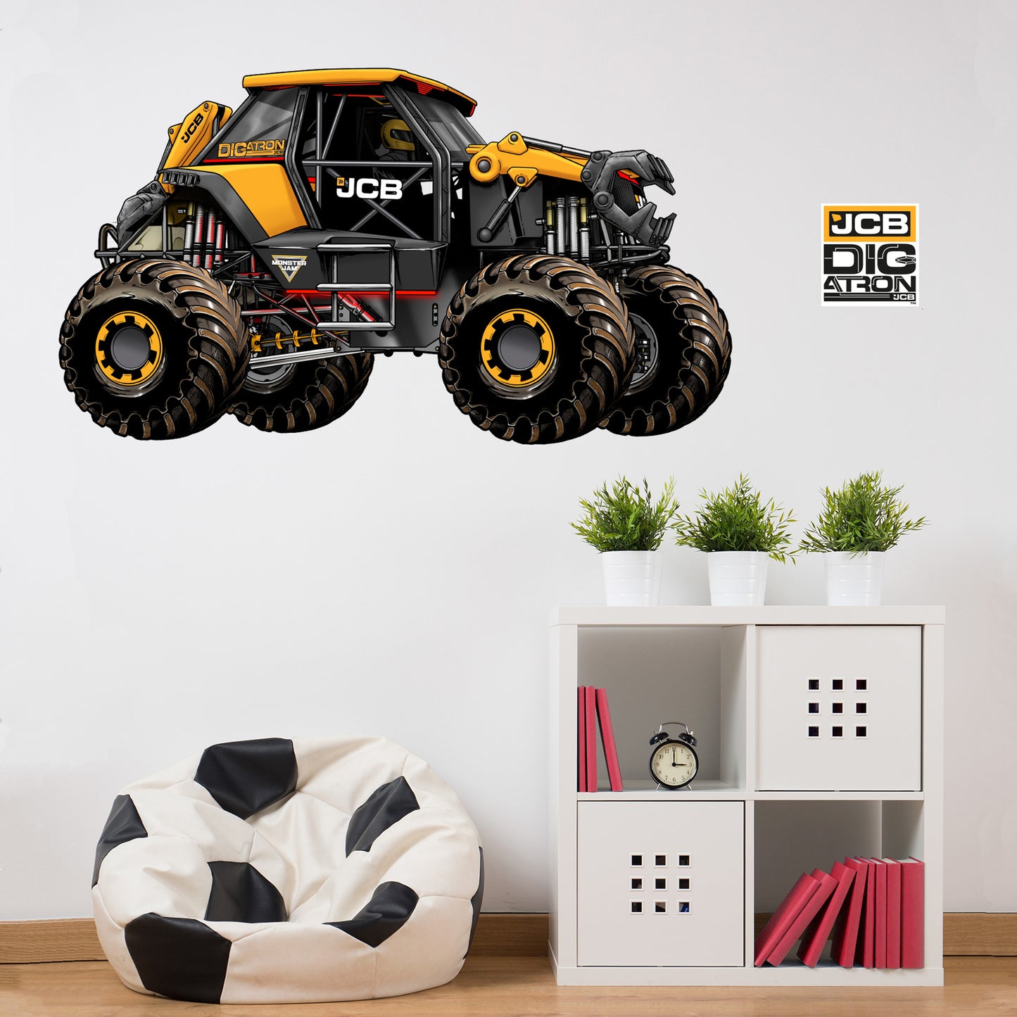 Monster Jam Wall Sticker - DIGatron Monster Jam Truck Wall Decal Art