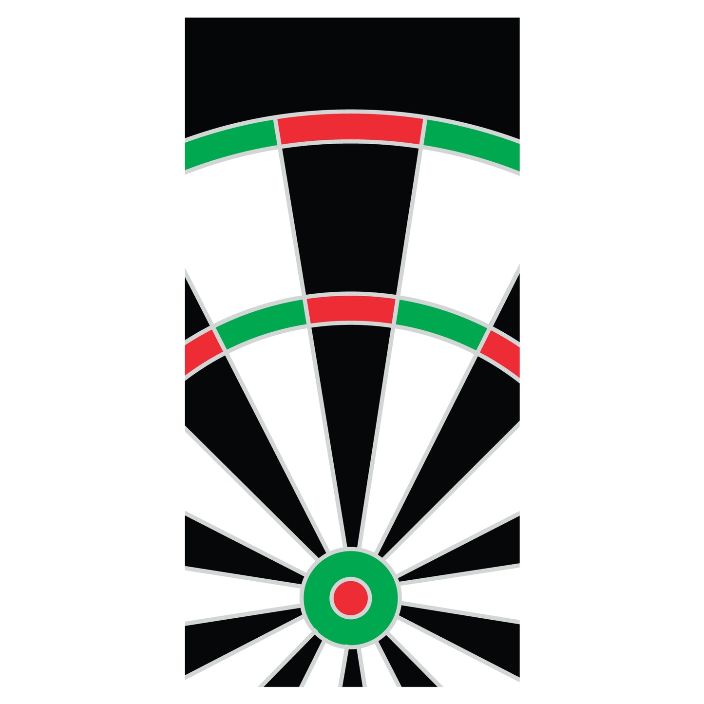Darts Wall Sticker - Dart Board Top Section Decal Wall Art