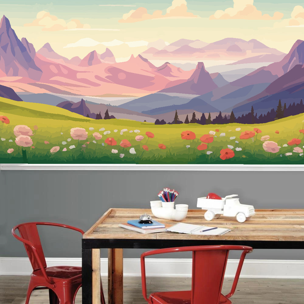 Dreamy Meadow Full Wall Mural