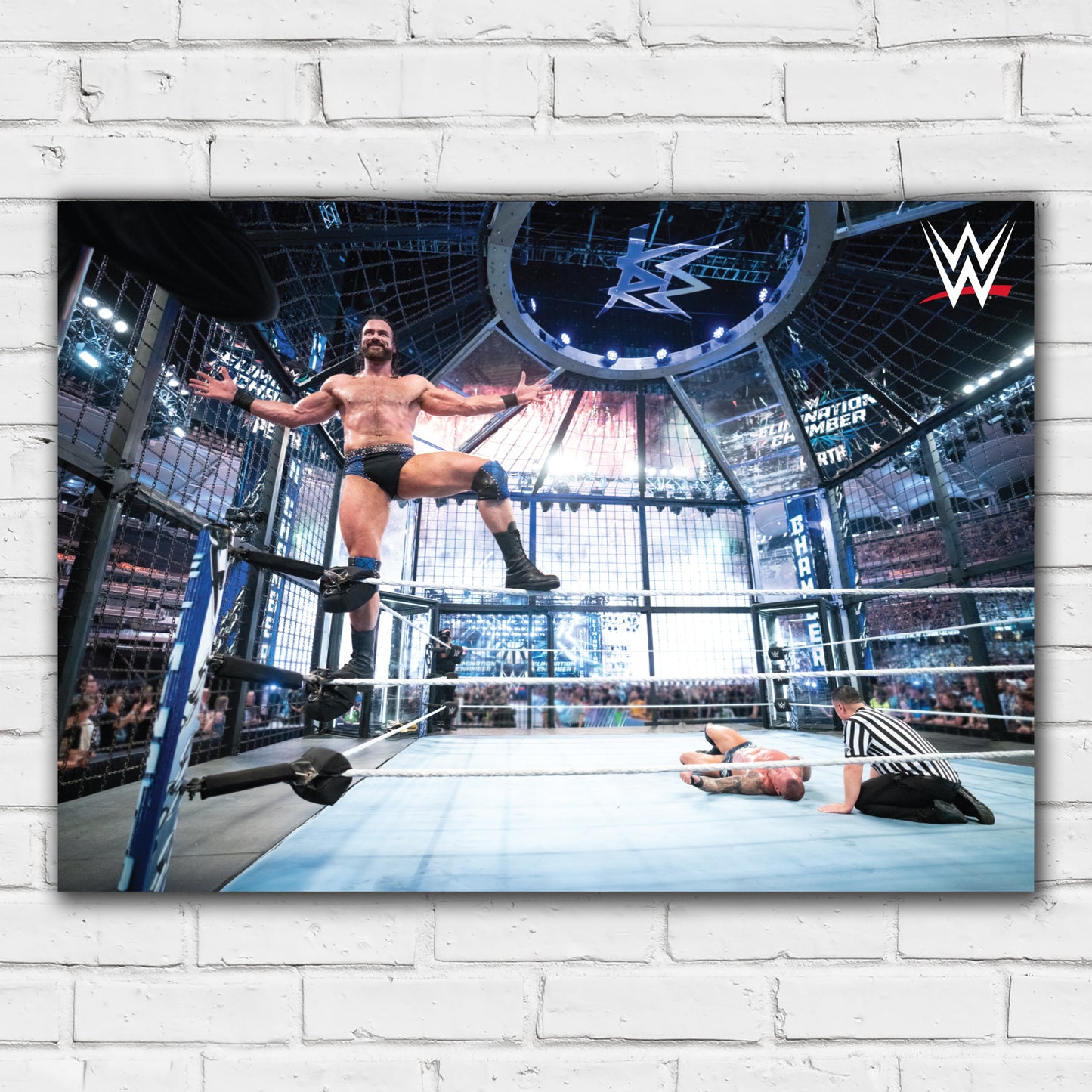 WWE Print - Elimination Chamber Drew McIntyre Win Poster Wall Art