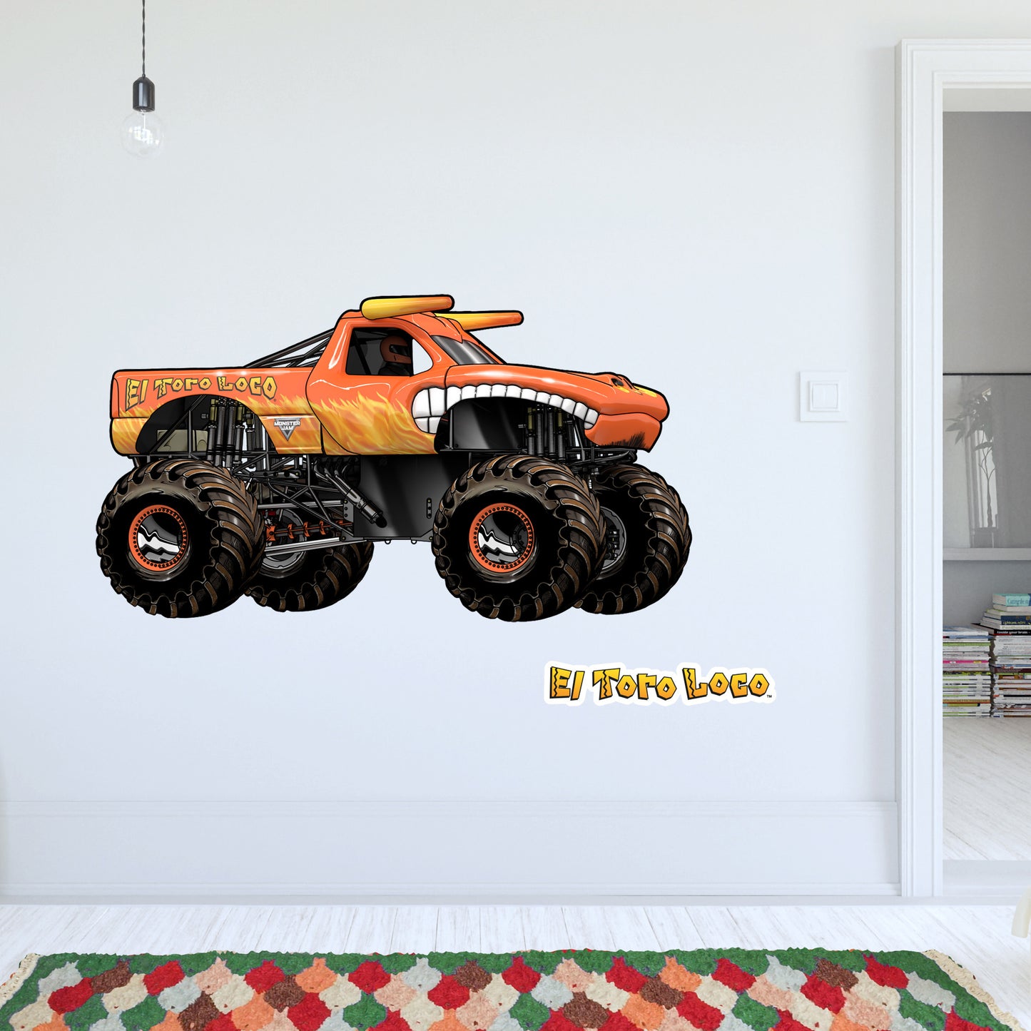 Monster Jam Wall Sticker - El Toro Loco Monster Jam Truck Wall Decal Art
