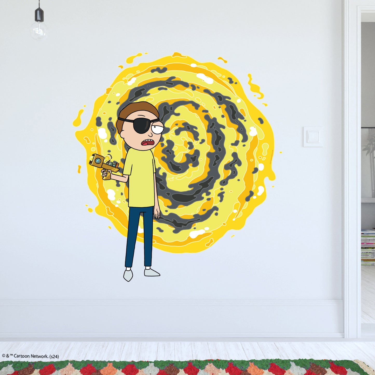 Rick and Morty Wall Sticker – Evil Morty with Portal Wall Decal Art