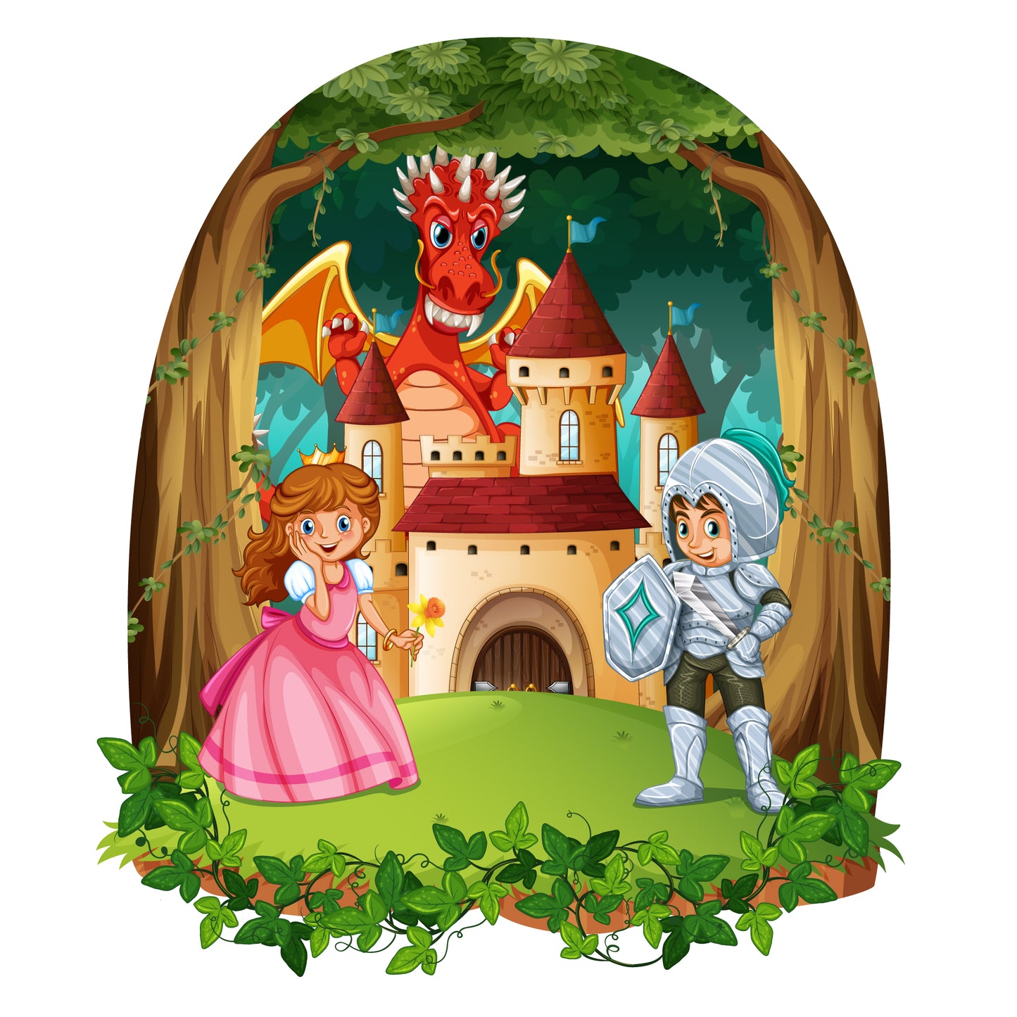 Fairy Wall Sticker - Castle Decal Wall Art