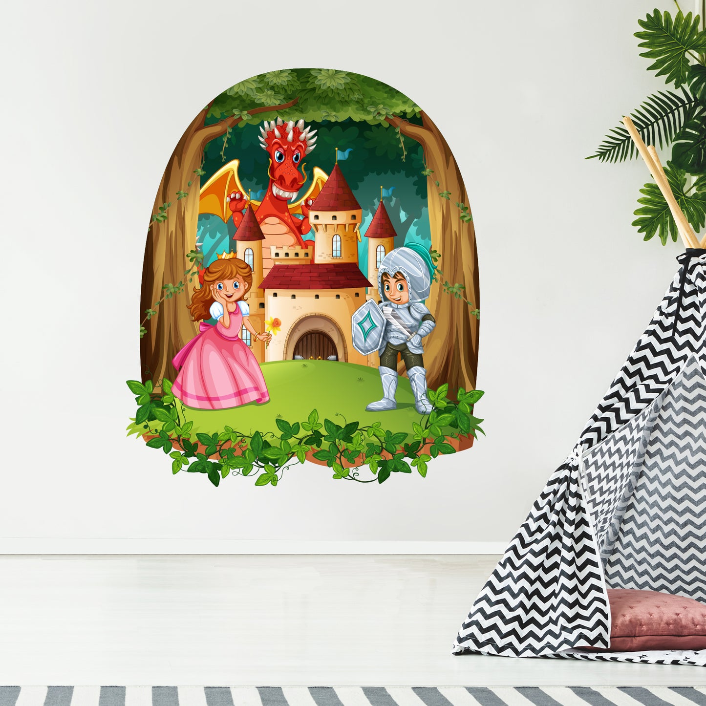 Fairy Wall Sticker - Castle Decal Wall Art