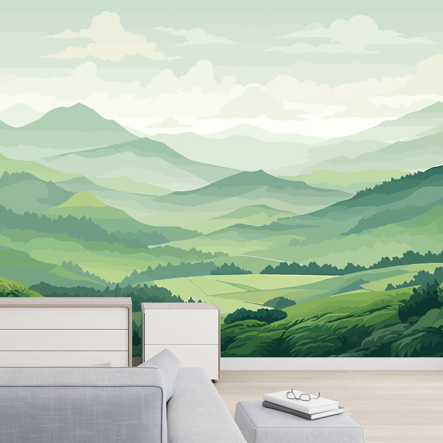 Forest Valley Full Wall Mural