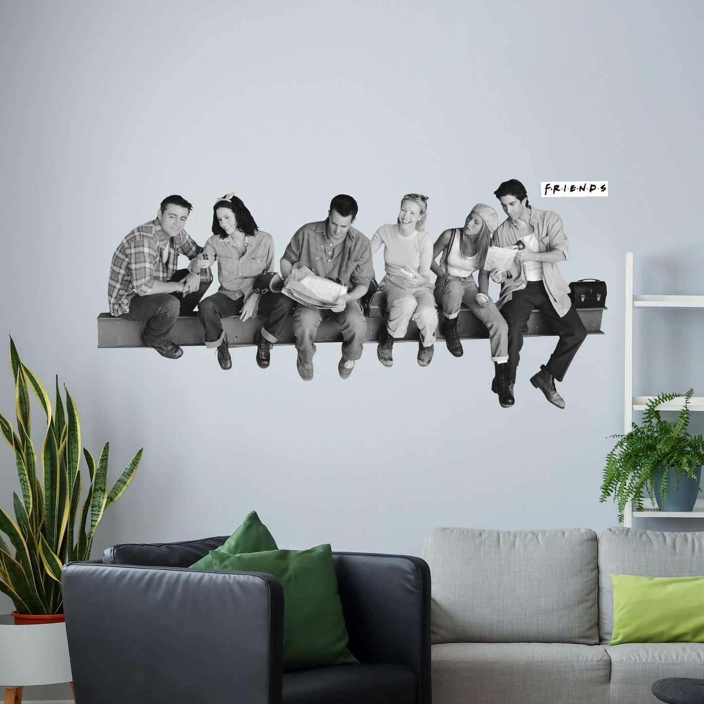 Friends Wall Sticker - Friends Group Sat on Beam Decal Wall Art