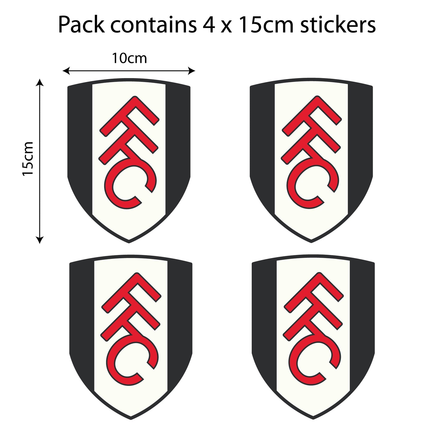 Fulham Football Club - Car Sticker Pack