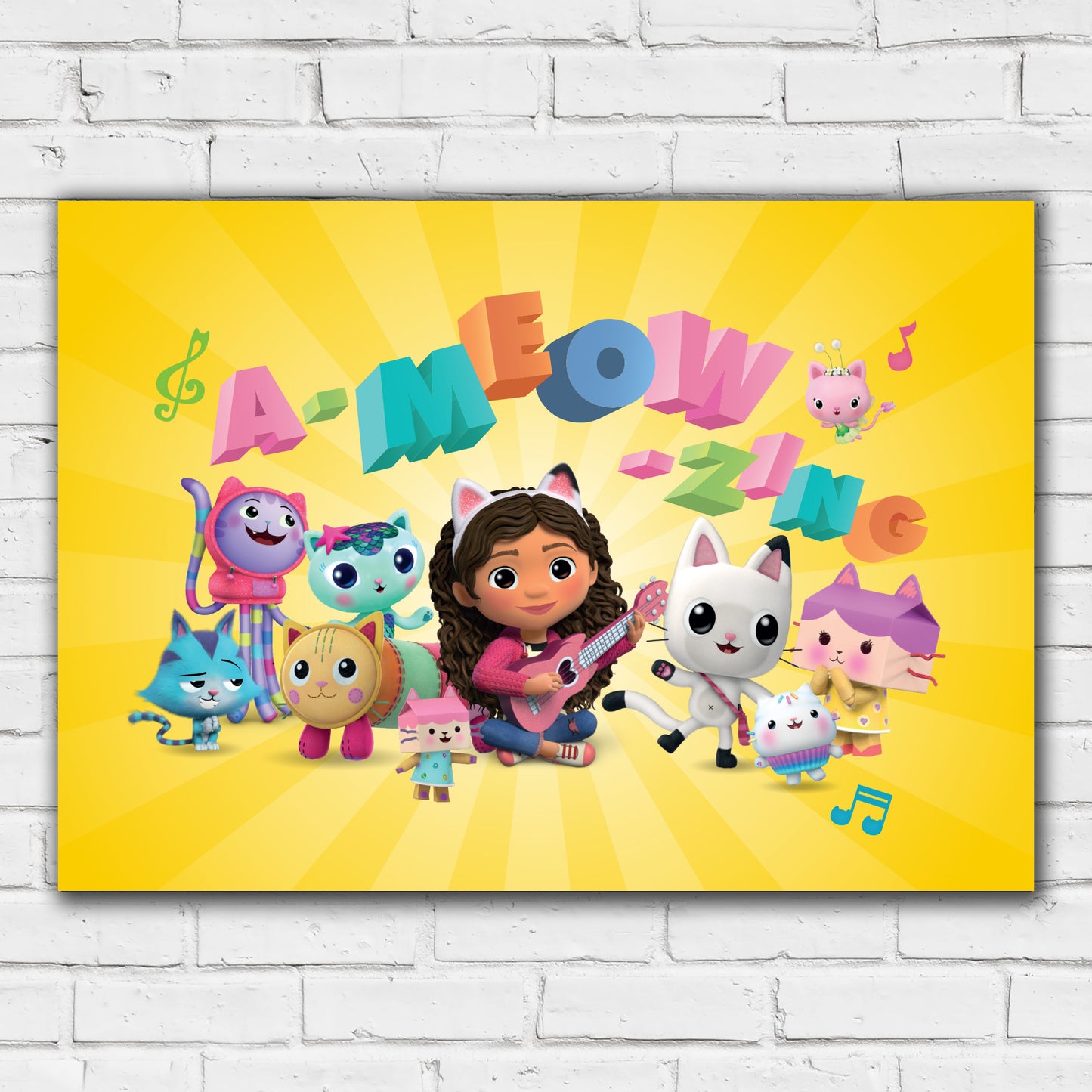 Gabby's Dollhouse Print - A Meow Zing Poster Kids Wall Art