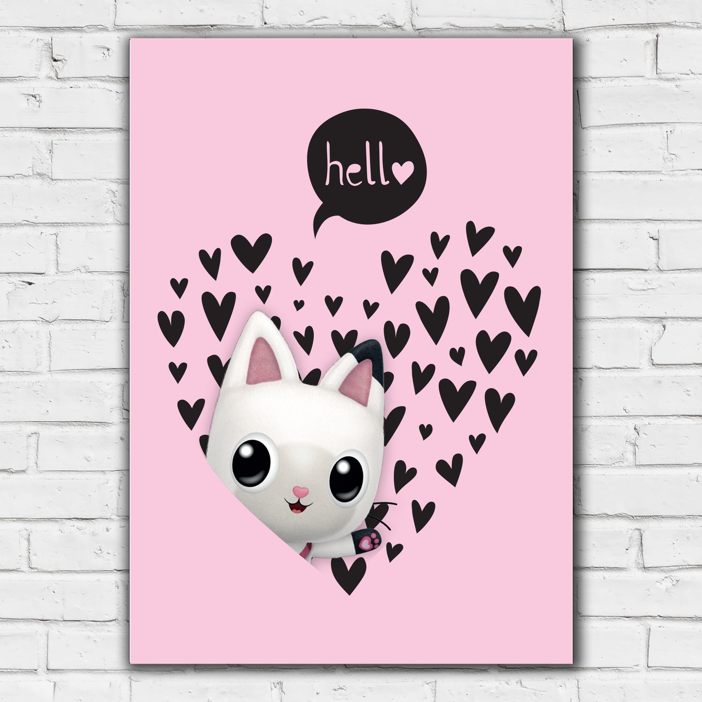 Gabby's Dollhouse Print - Pandy Hello Heart Poster Kids Wall Art