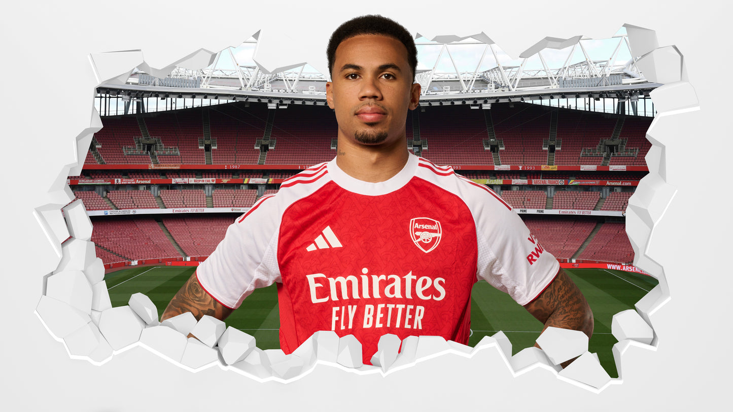 Arsenal Football Club - Gabriel 25/26 Broken Wall Sticker