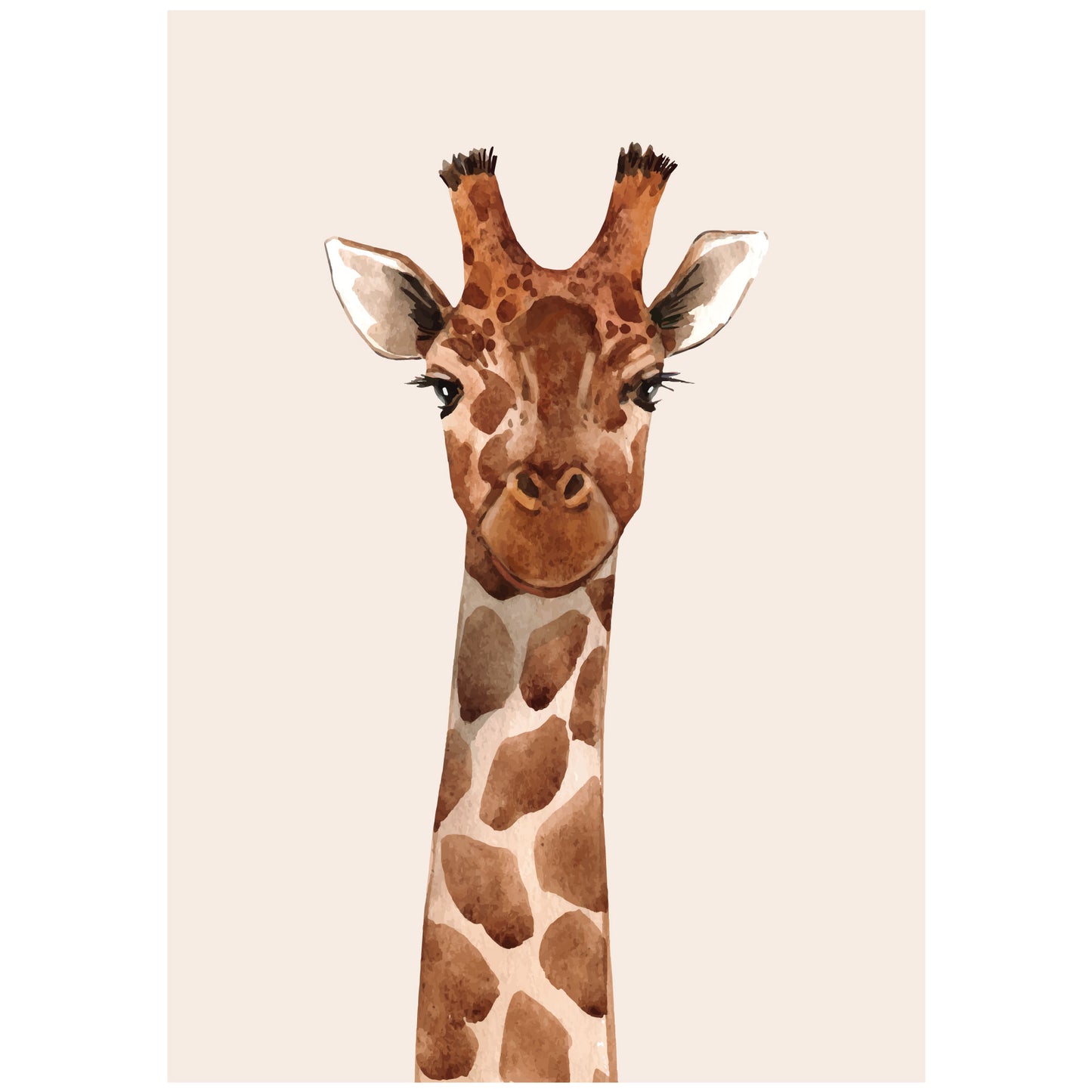 Boho Wall Print - Abstract Giraffe Poster Wall Art