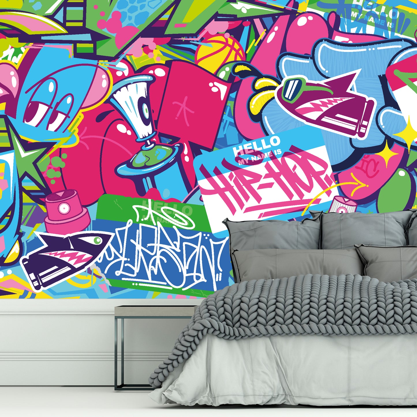 Graffiti Collage Full Wall Mural