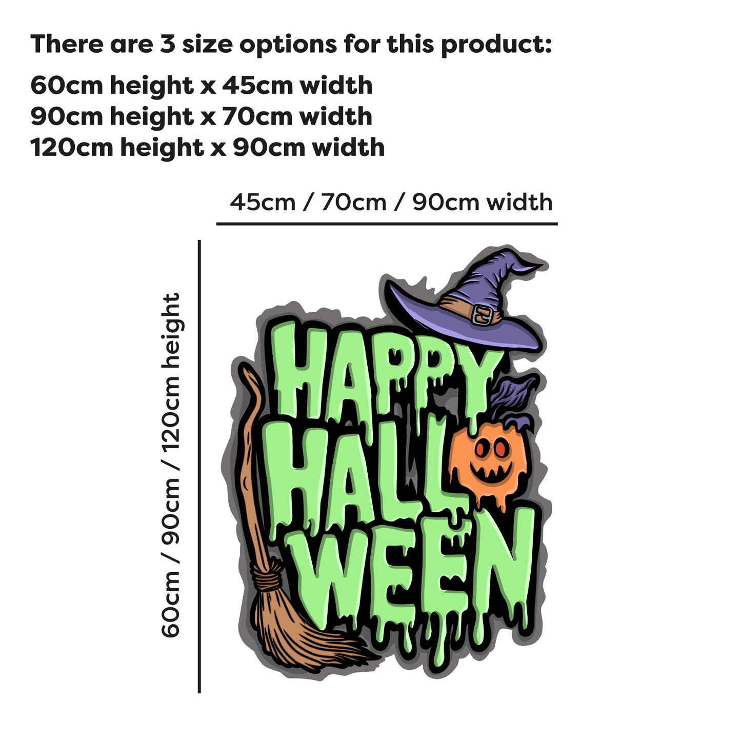 Halloween Wall Sticker - Happy Halloween Decal Wall Art