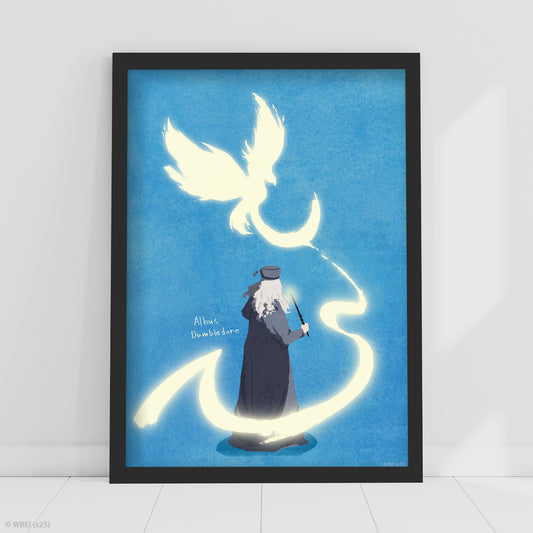 HARRY POTTER Print – Albus Dumbledore Patronus Poster Wall Art
