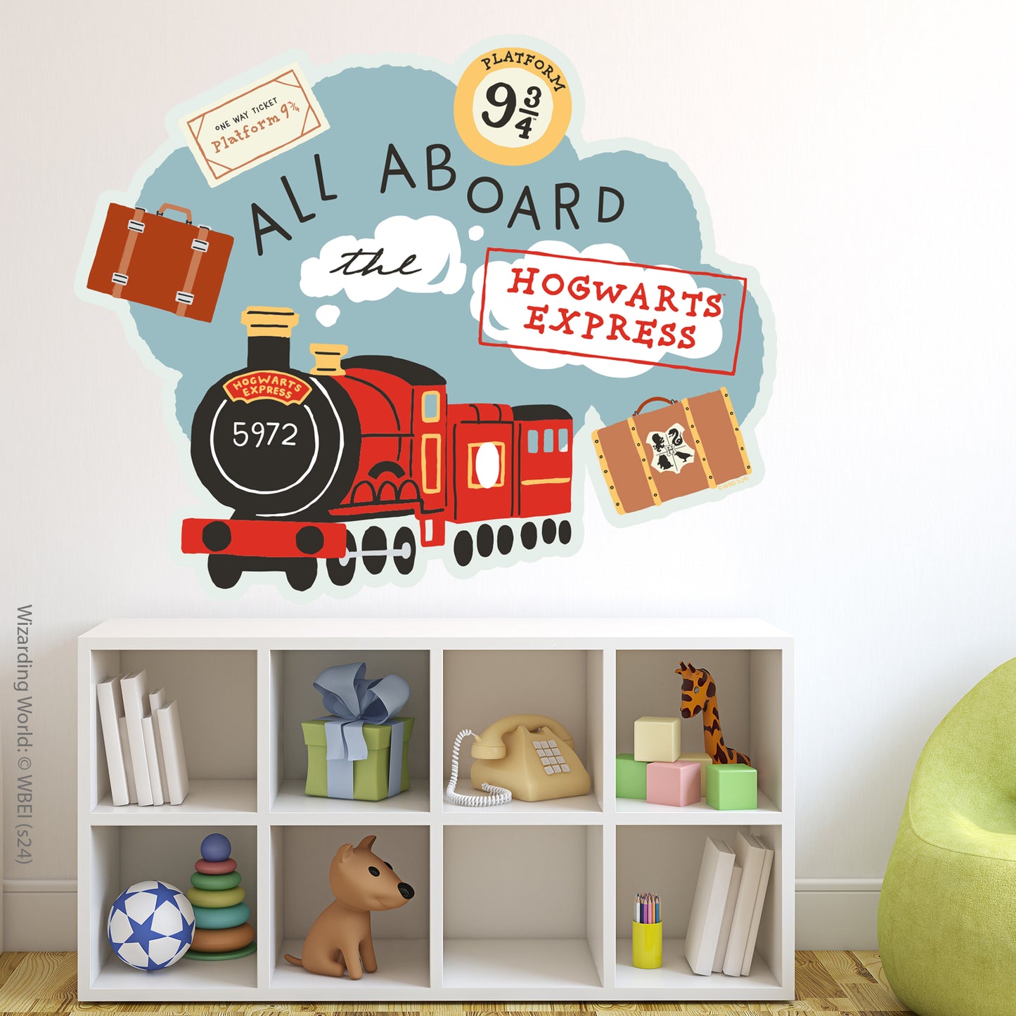 HARRY POTTER Wall Sticker – Hogwarts Express Cloud Wall Decal Wizarding World Art