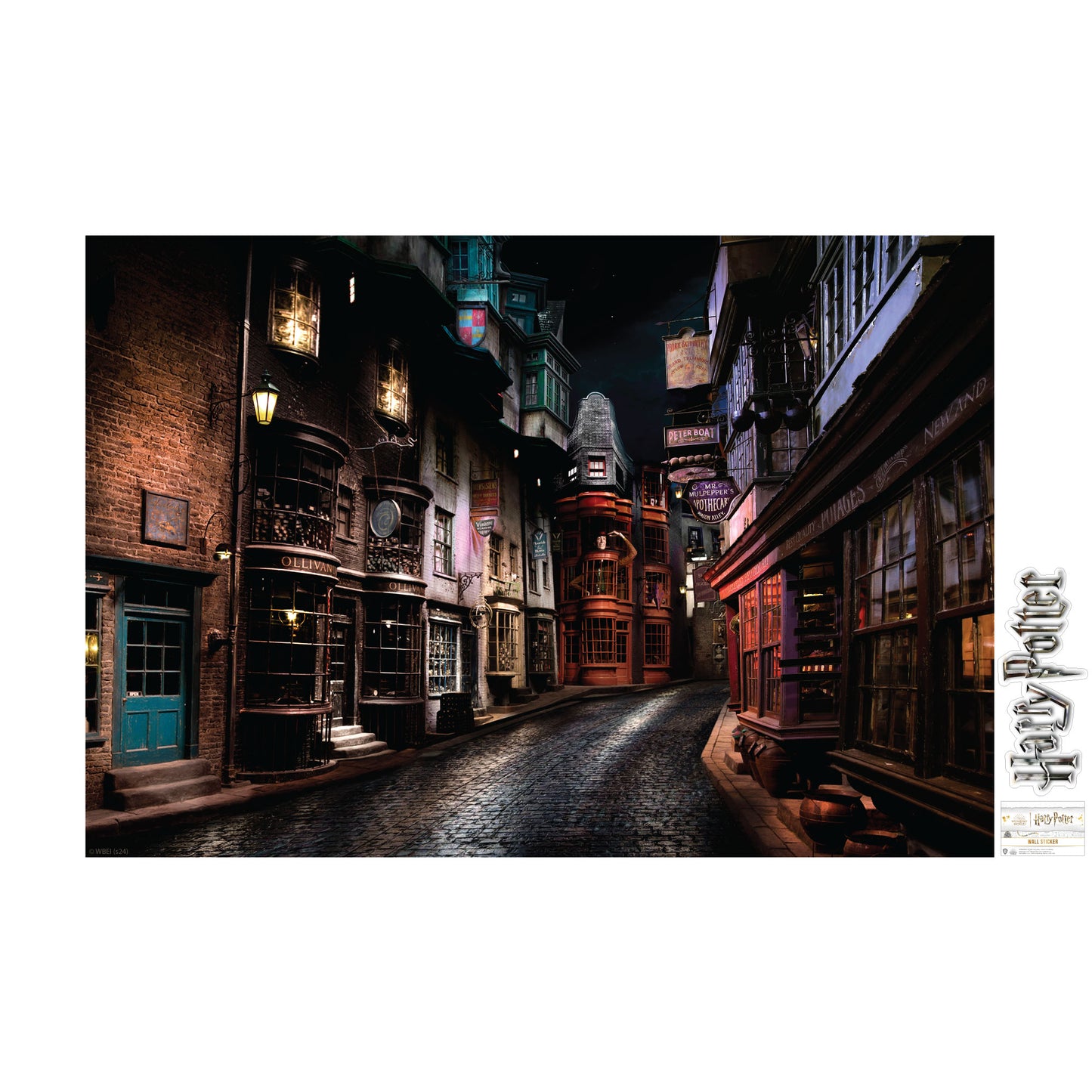 HARRY POTTER Wall Sticker – Diagon Alley Full Wall Mural Wizarding World Art